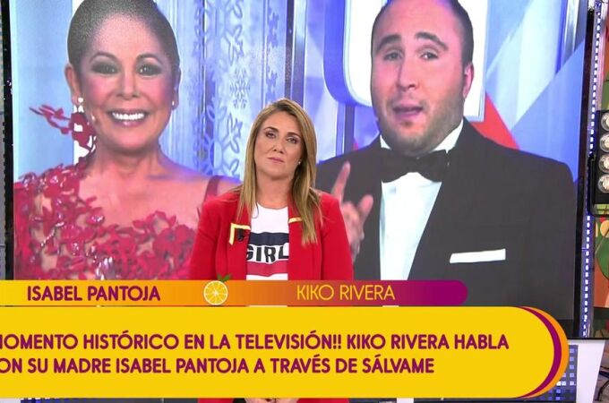 Isabel Pantoja entra en directo en «Sálvame» y revoluciona las redes sociales
