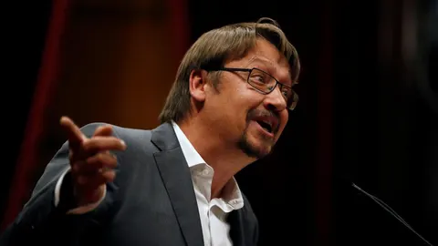 El hsta hoy líder de Catalunya en Comú-Podem, Xavier Domènech. EFE/Alberto Estévez