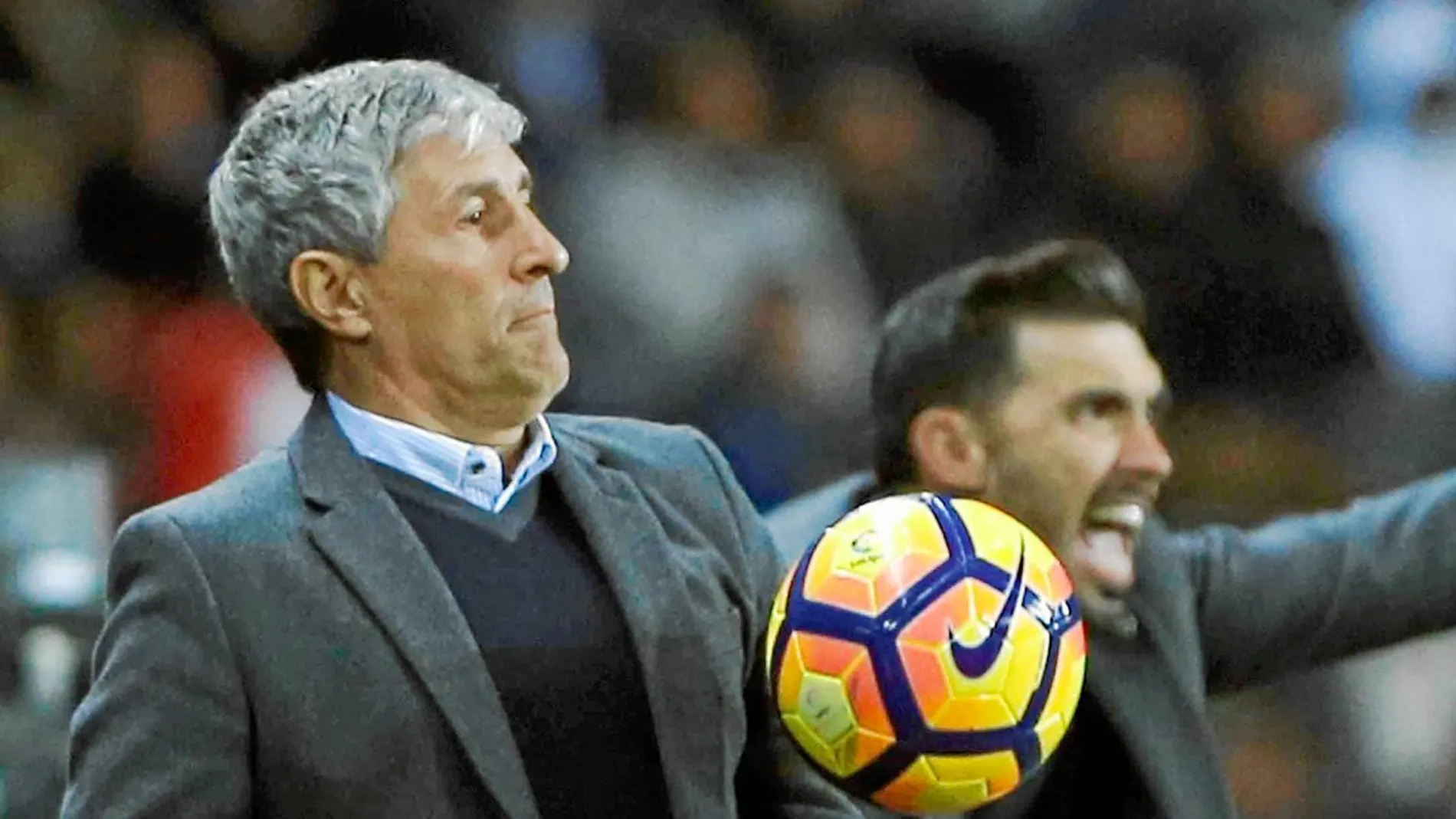 Quique Setién, técnico del Betis
