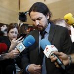 El líder de Podemos, Pablo Iglesias