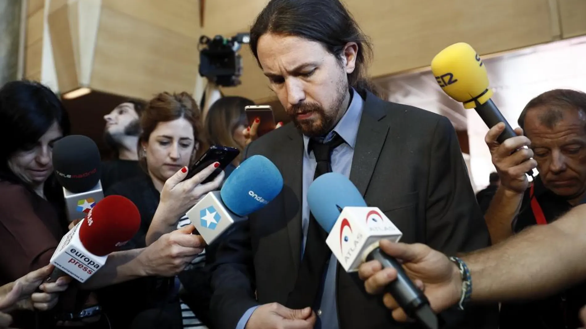 El líder de Podemos, Pablo Iglesias