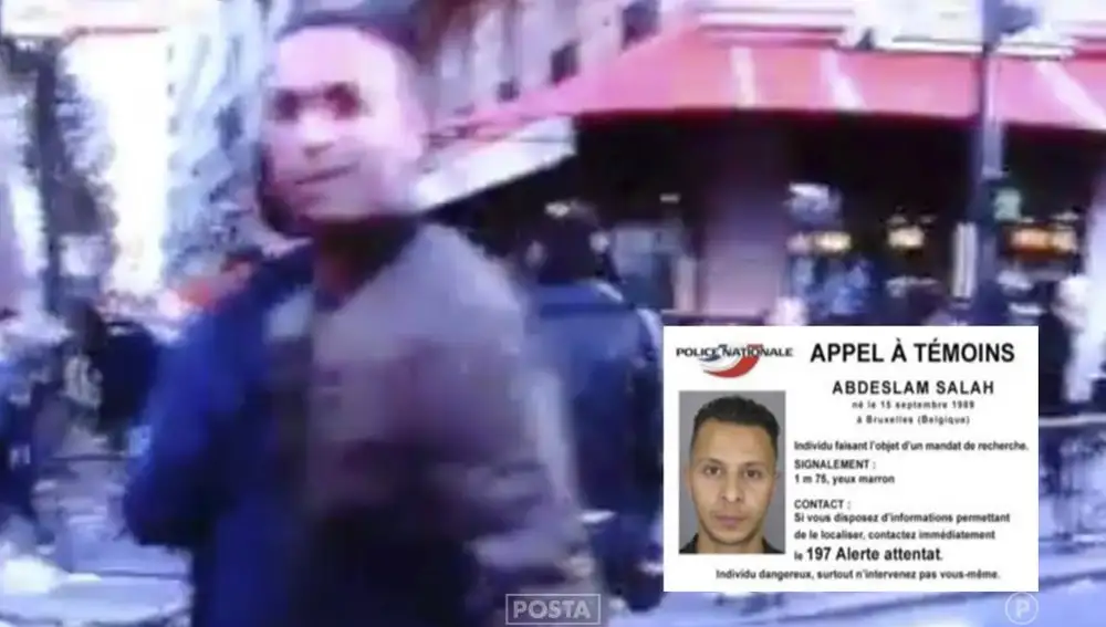 Imagen de Salah Abdeslam momentos antes de los atentados terroristas de París