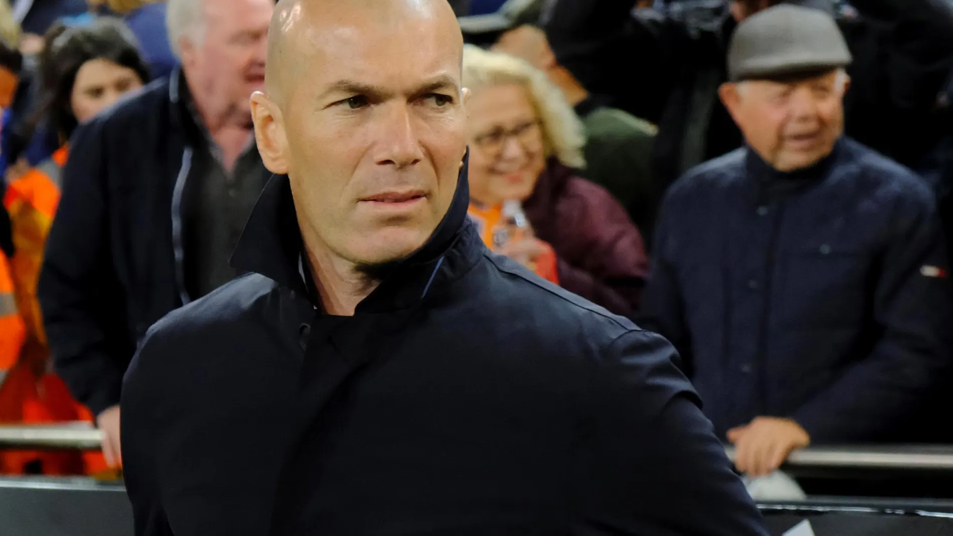 Zidane, en Mestalla