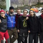 Seis de los siete espeleólogos españoles tras haber sido rescatados
