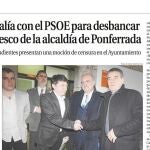 La prensa lo publicó y el secretario general del PSOE, ¿no lo sabía?