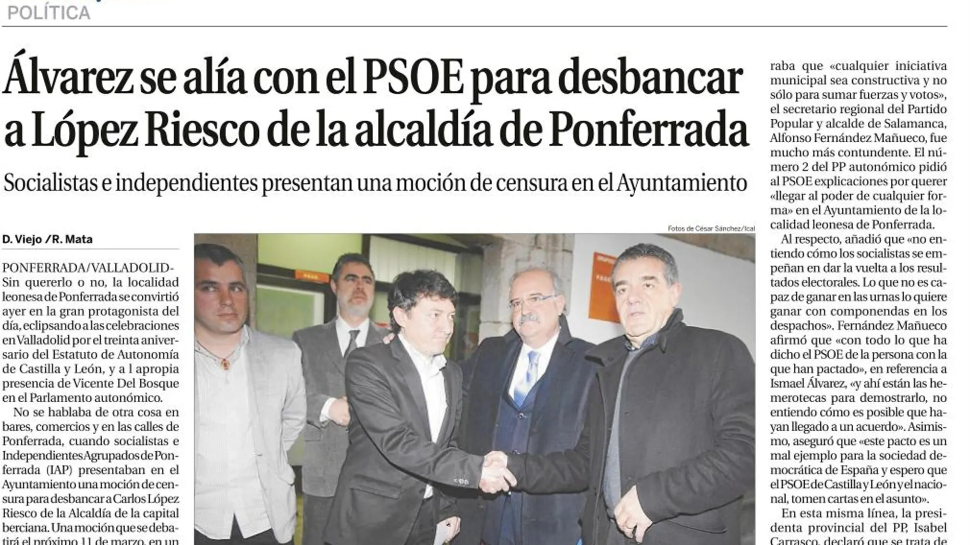 La prensa lo publicó y el secretario general del PSOE, ¿no lo sabía?