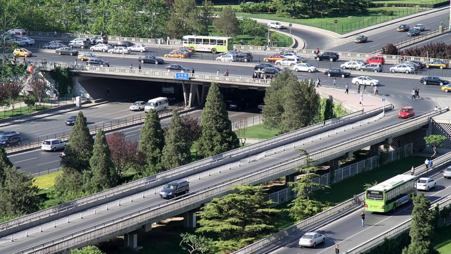 Imagen aérea del puente de Sanyan