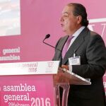 El presidente de AVE, Vicente Boluda, ayer durante la celebración de la Asamblea general de la organización