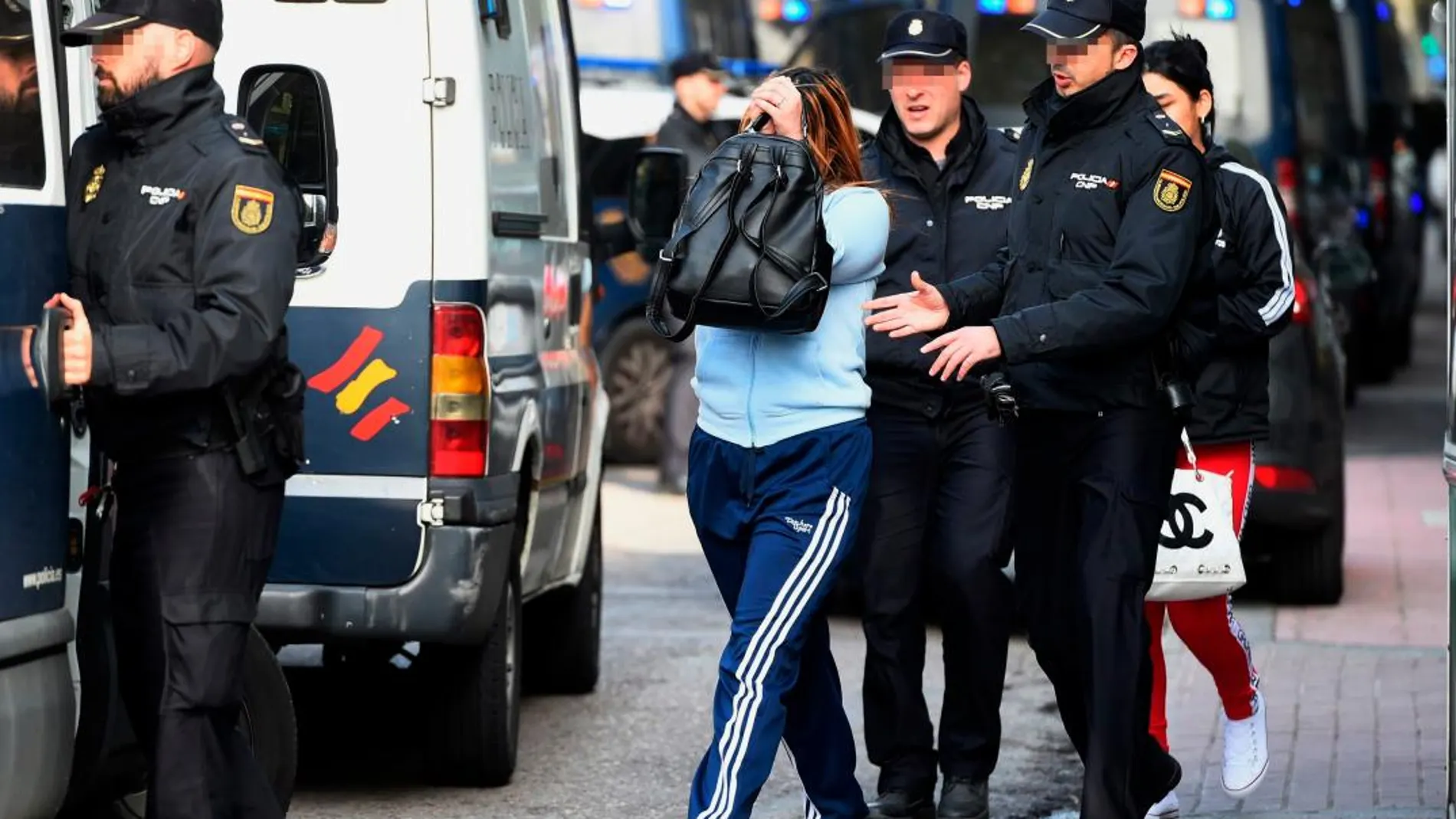 Operación de la Policía Nacional en Madrid contra la explotación sexual de mujeres / Foto:Efe