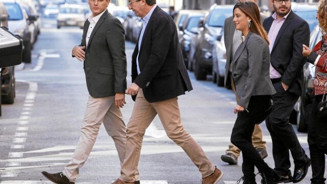 Albert Rivera y Juan Marín, camino de la nueva sede regional de Ciudadanos