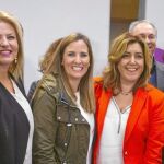 Susana Díaz partició en el acto de entrega de los Premios Clara Campoamor celebrado ayer en Huelva