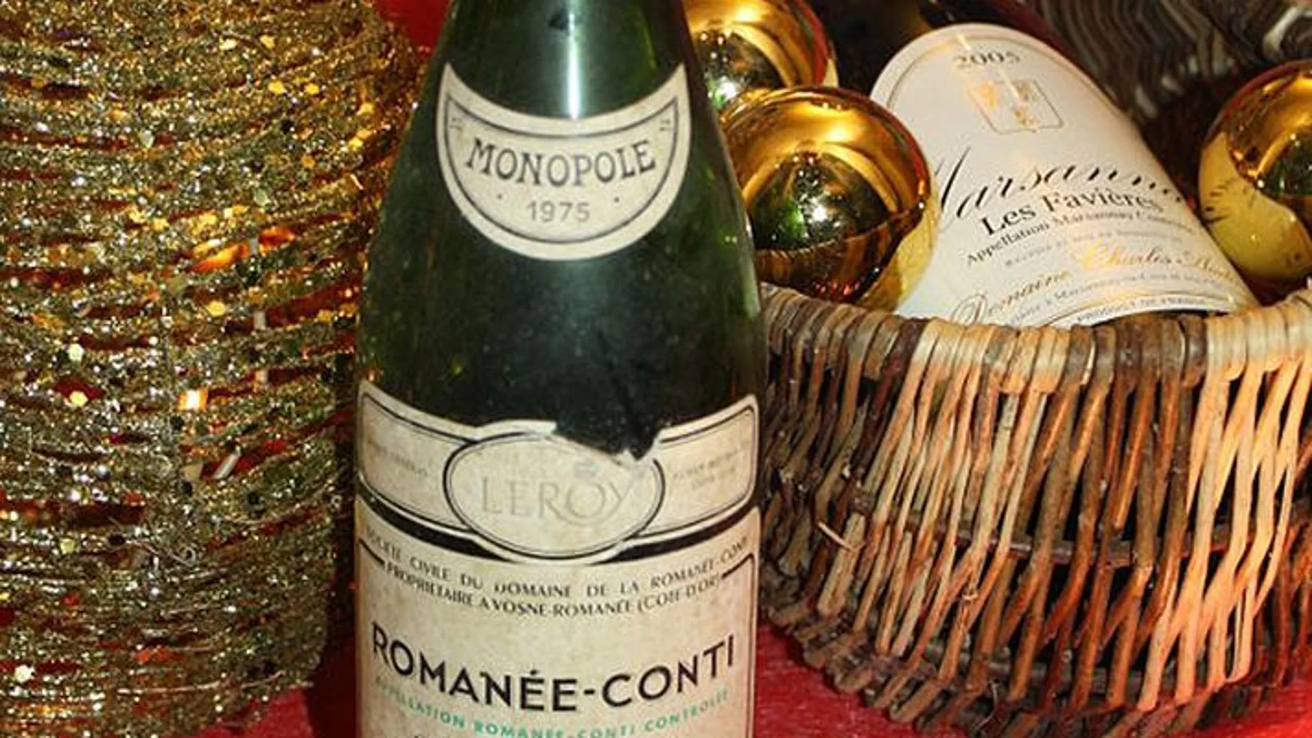 Botella de vino Romanée-Conti