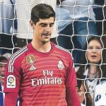 Courtois, en su estreno ayer