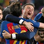 Luis Enrique se emocionó con la victoria del Barcelona