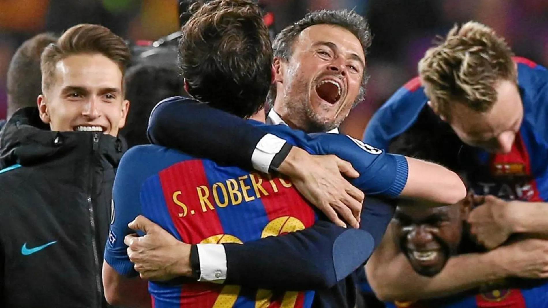 Luis Enrique se emocionó con la victoria del Barcelona