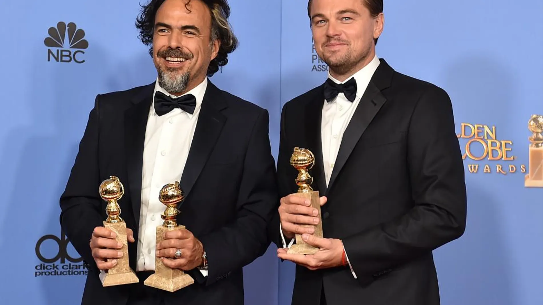 Alejandro Gonzalez Inarritu y Leonardo DiCaprio, ganadores de la noche