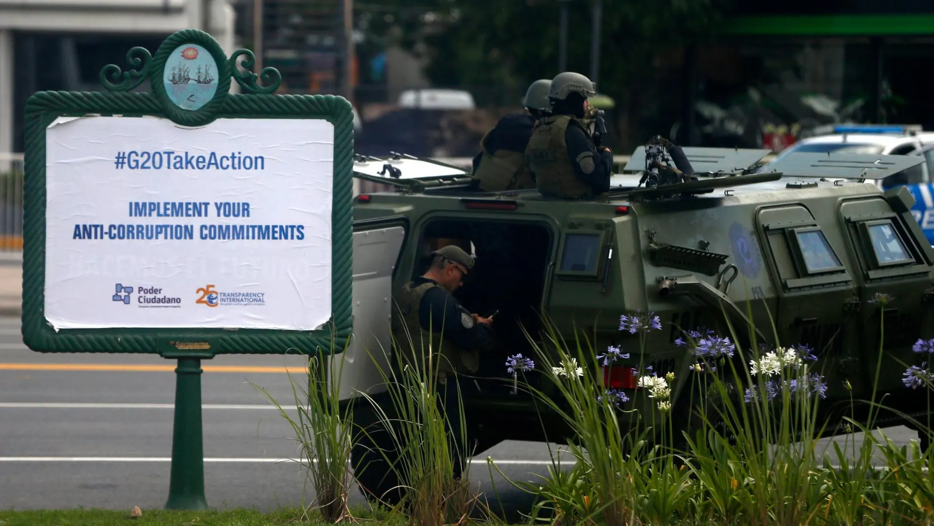 Despliegue militar en Buenos Aires por el G20/Foto: Ap