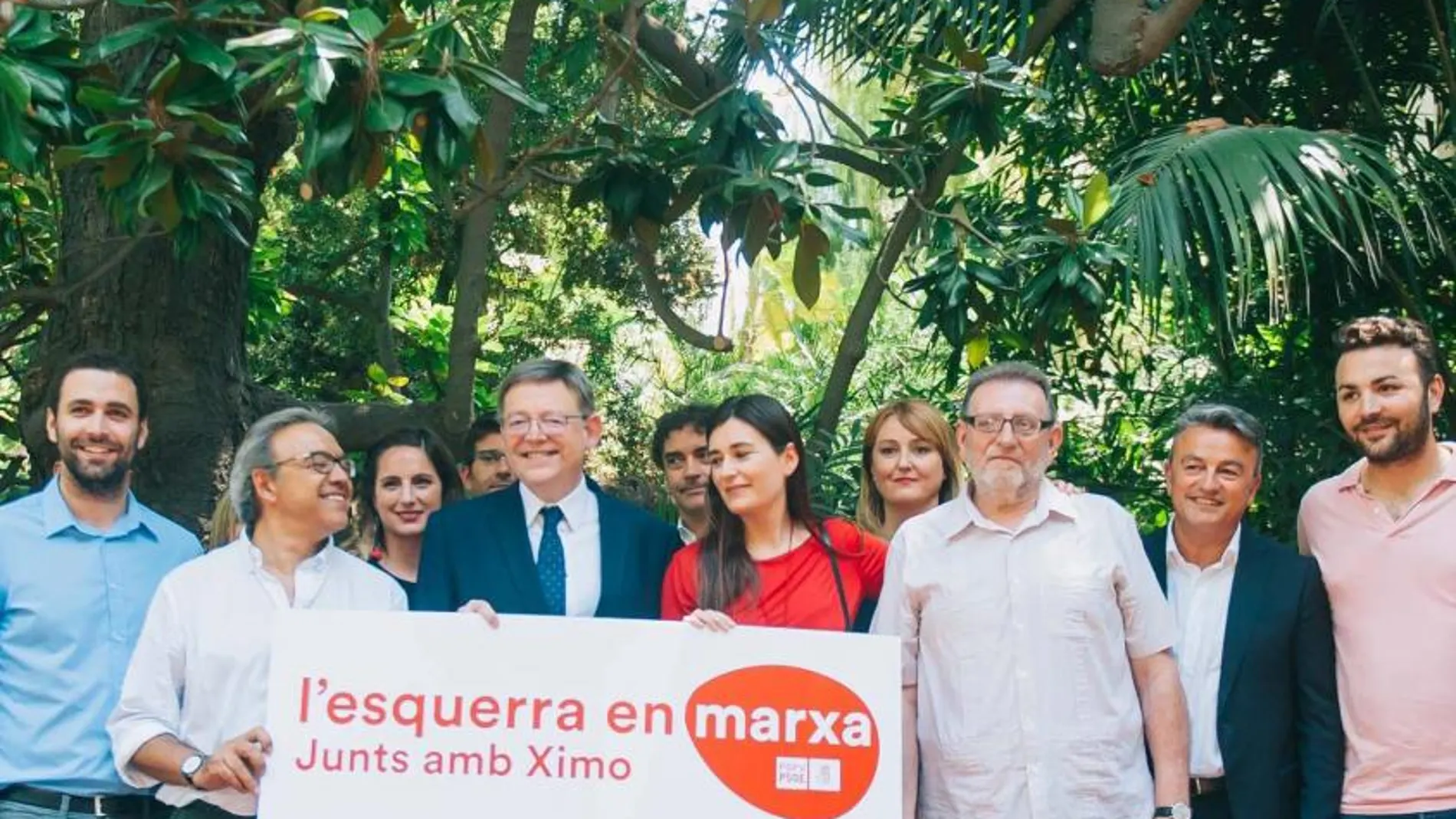 El alcalde de Burjassot, Rafael García presentó su candidatura en Blanqueries, el presidente Puig en el Jardín Botánico
