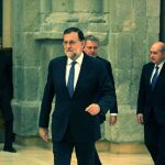 Rajoy, ayer en una acto en el Museo del Prado