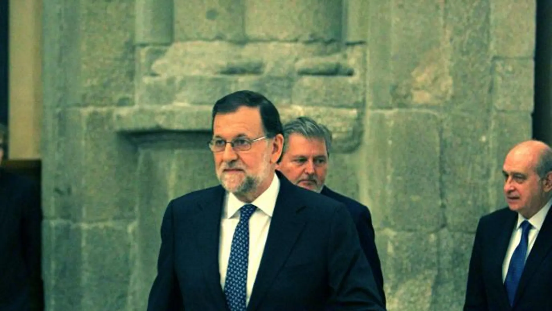 Rajoy, ayer en una acto en el Museo del Prado