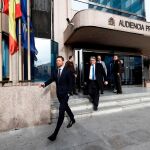 Xabi Alonso a la salida de la Audiencia Provincial de Madrid