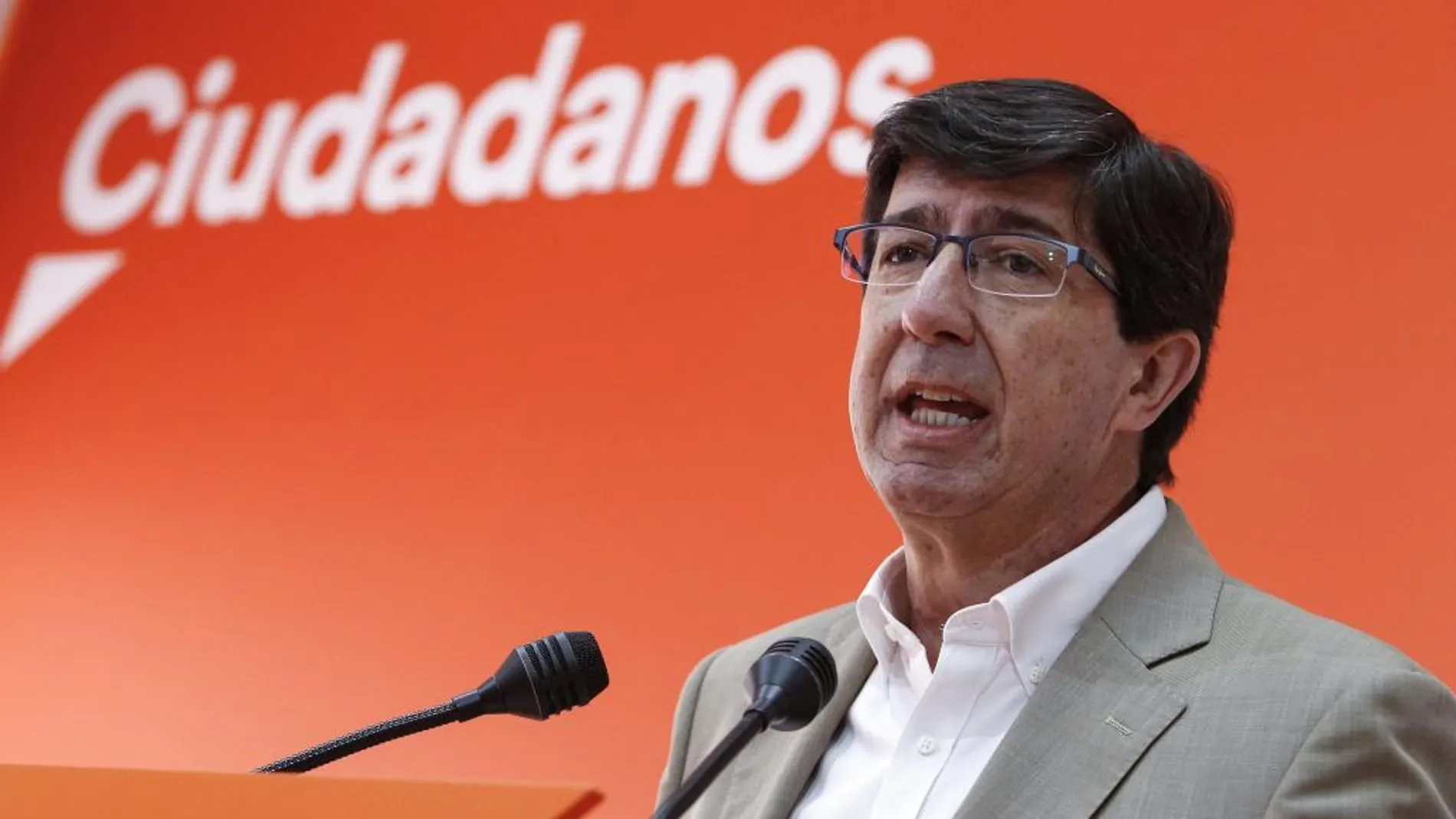 El líder de Ciudadanos (Cs) en Andalucía, Juan Marín