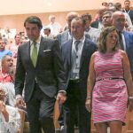 El presidente de Asaja Castilla y León, Donaciano Dujo, junto a Milagros Marcos, Suárez-Quiñones y Jesús Julio Carnero