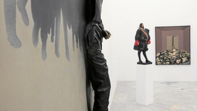 Varias obras de la muestra «1957-1975» del Centro Andaluz de Arte Contemporáneo