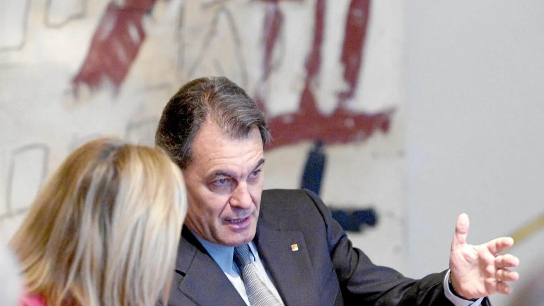 El presidente de la Generalitat, Artur Mas, en una reciente reunión de su gobierno en el Palau de la Generalitat