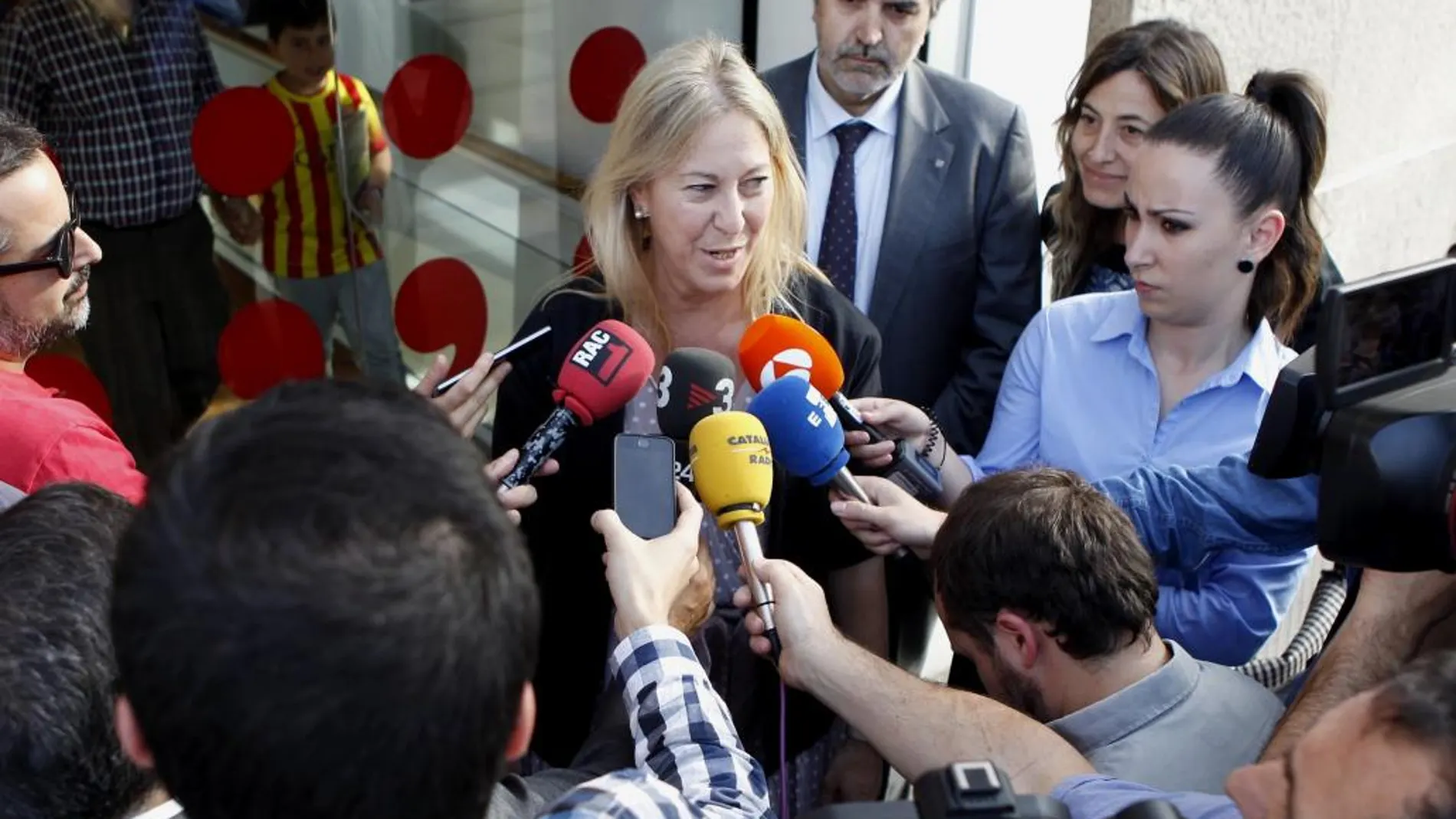 La consellera de la Presidencia y portavoz del gobierno de la Generalitat de Cataluña, Neus Munté, ayer
