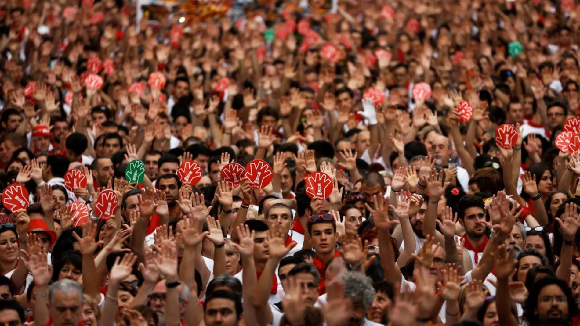 Manifestación en Pamplona contra la violencia sexual