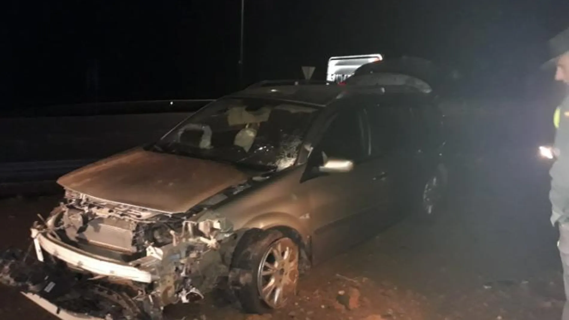 Estado del coche tras el accidente