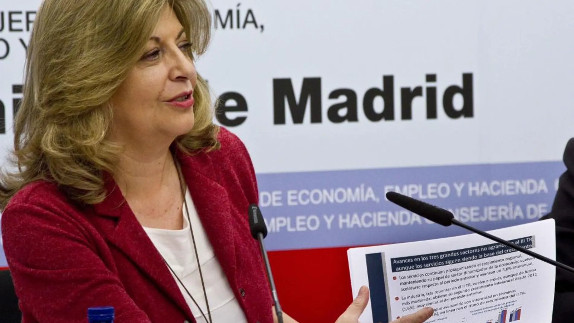 Engracia Hidalgo, consejera de Economía de la Comunidad de Madrid.