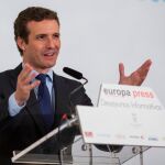 El presidente del PP, Pablo Casado.