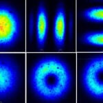 Patrones de intensidad registrados en un sistema de multiplexación espacial