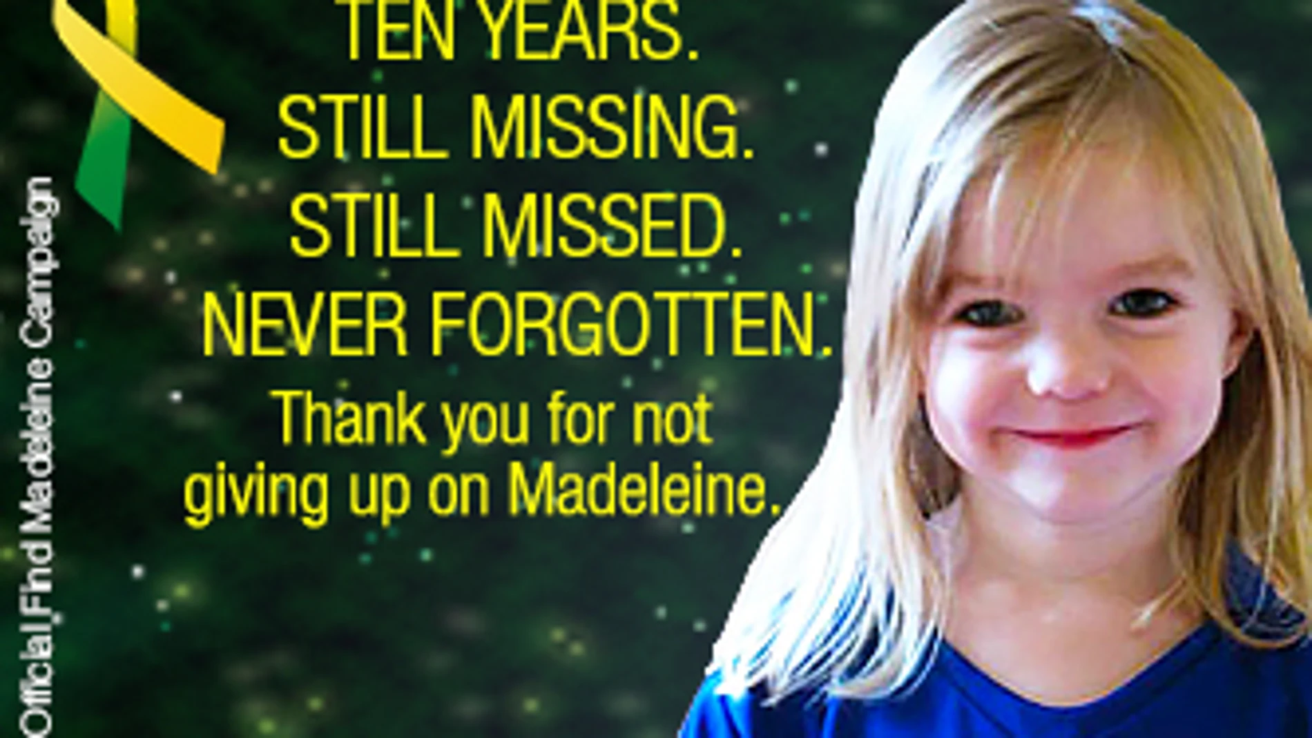 La Policía reconoce que podría no resolver nunca la desaparición de Madeleine