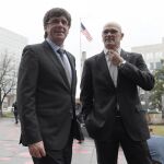 Carles Puigdemont y Raul Romeva la pasada semana en Washington DC.
