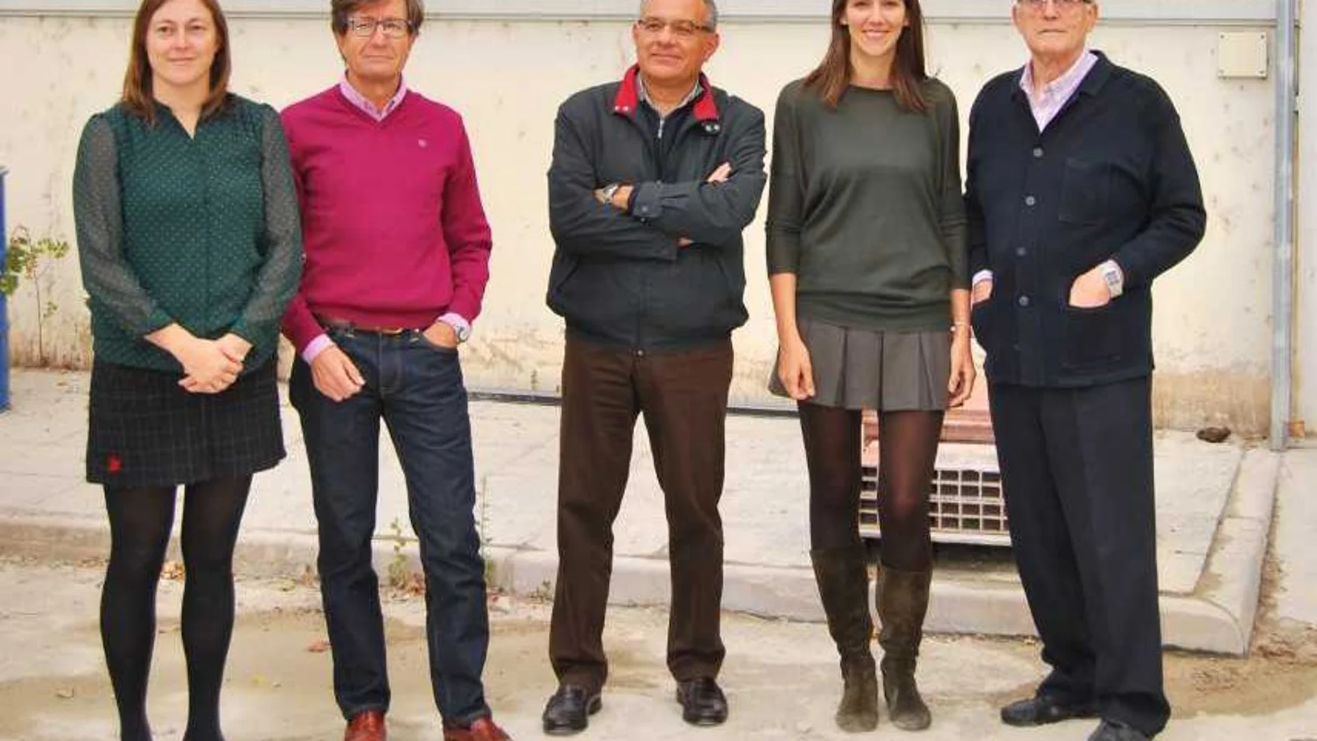 El equipo investigador: Verónica Calderón, Carlos Junco Petrement, Ángel Rodríguez Sáiz, Sara Gutiérrez González y Jesús Gadea Sáinz