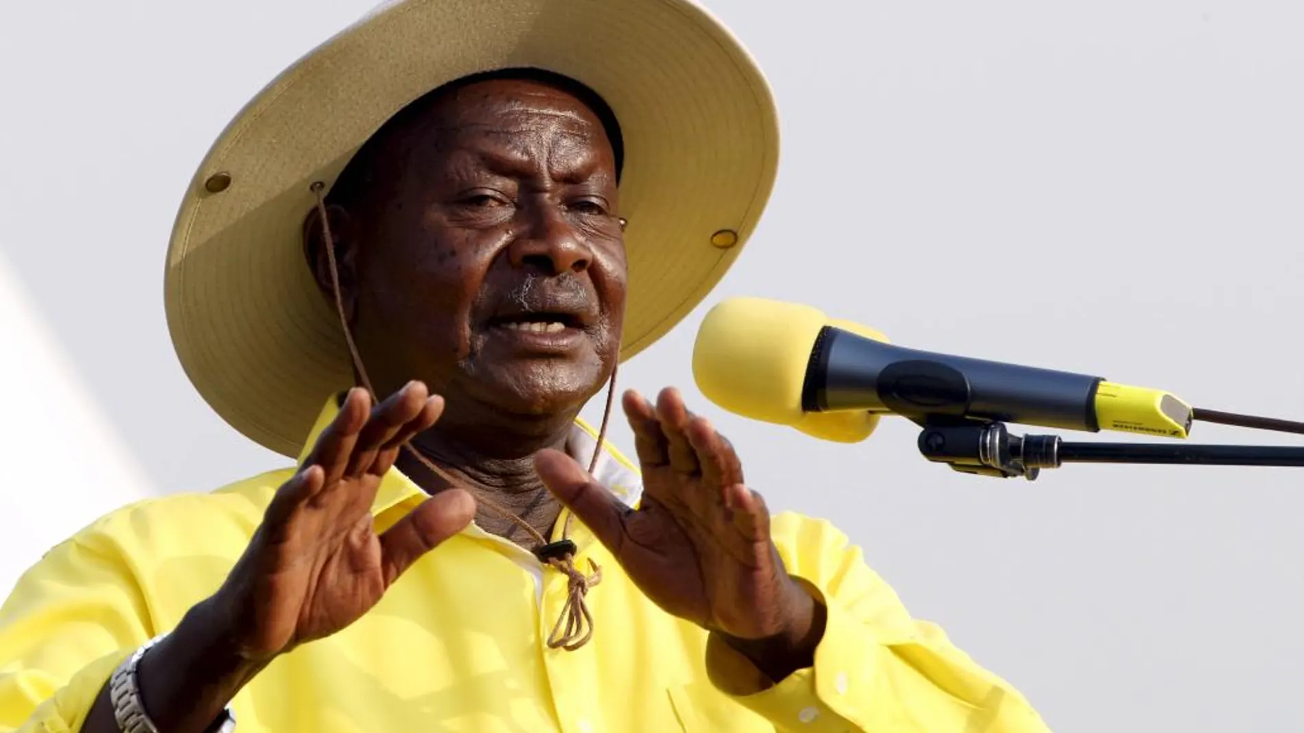 El presidente Yoweri Museveni se impuso en las elecciones del 18 de febrero