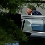 Sergey Lavrov a su llegada a la Casa Blanca
