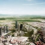 Maqueta del proyecto de la operación Chamartín