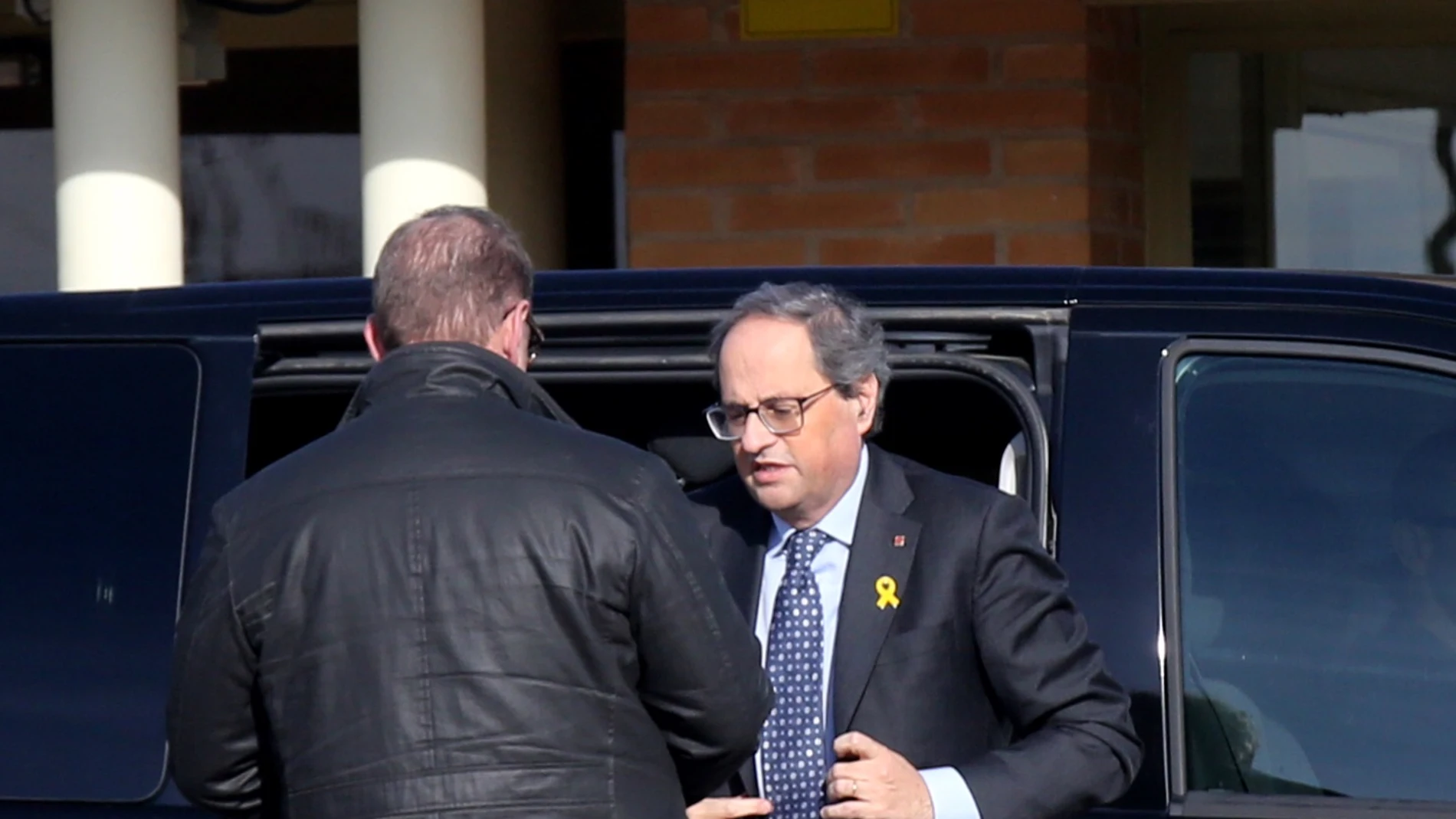 Visita de Quim Torra a los presos del 'pocés' en Soto del Real