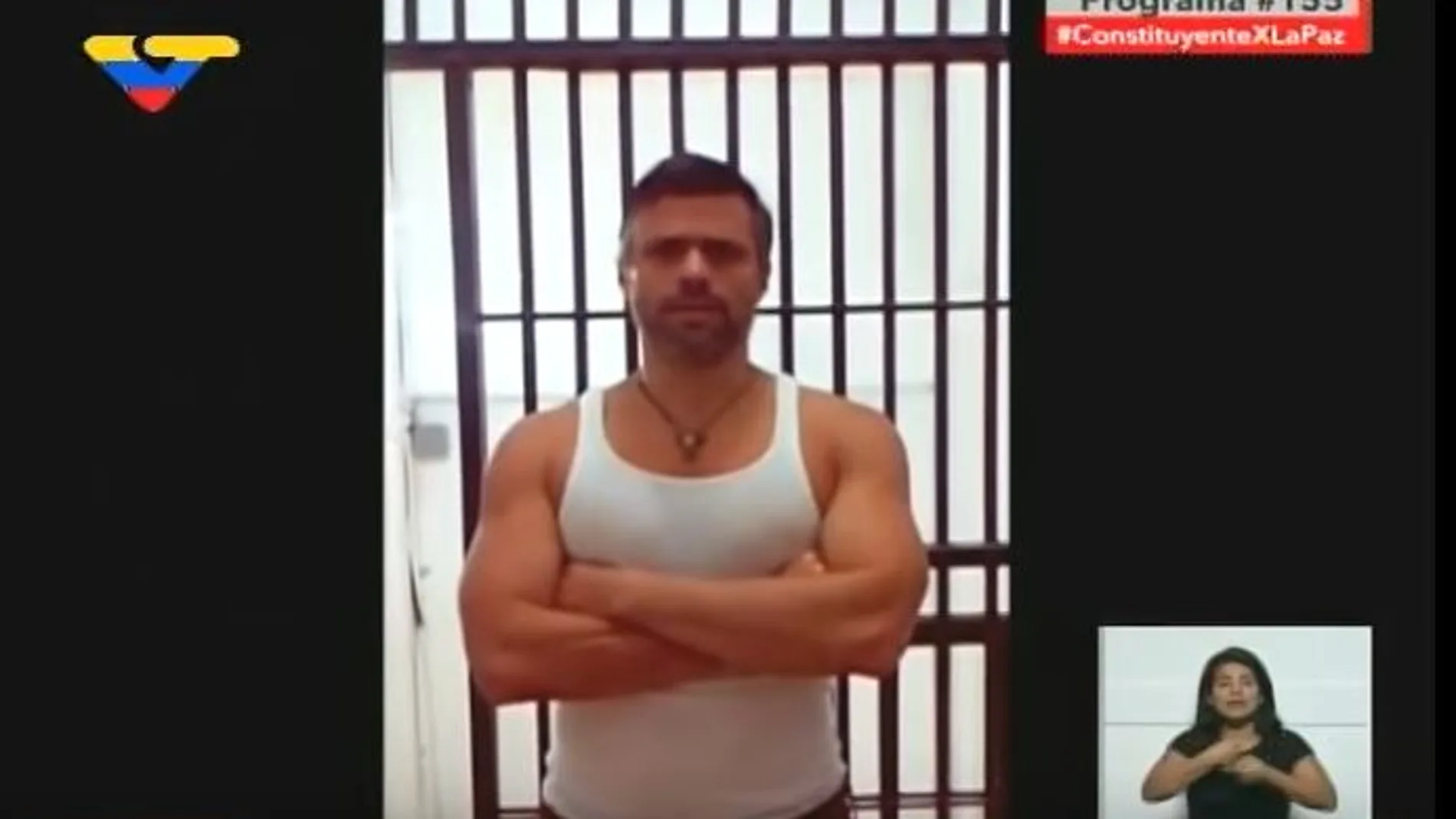 Imagen del vídeo mostrado por el chavismo