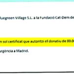 Correo remitidos por el ex tesorero de CDC a Jordi Sumarroca en los que pedía las certificaciones de «donaciones» a la fundación del partido, para entregarlo al Tribunal de Cuentas.