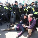 Violentas protestas en Seúl