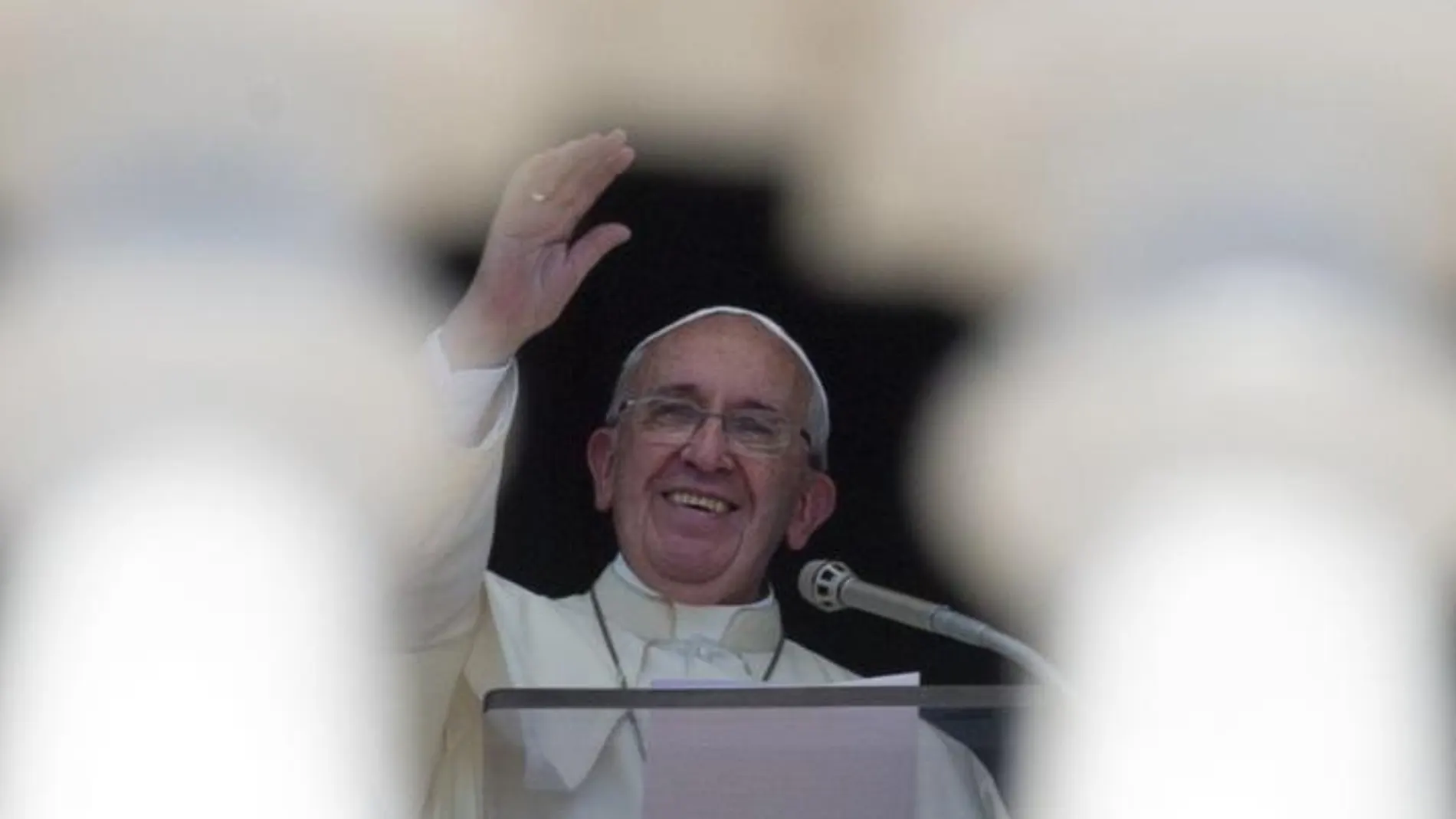 El Papa durante el Angelus, el pasado domingo.