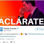 «Venga Pedro, aclárate» marca el debate en Twitter