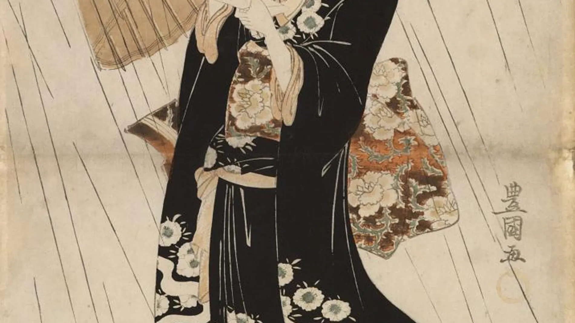 “Komanchi implorando lluvia”, de Utagawa Toyokuni