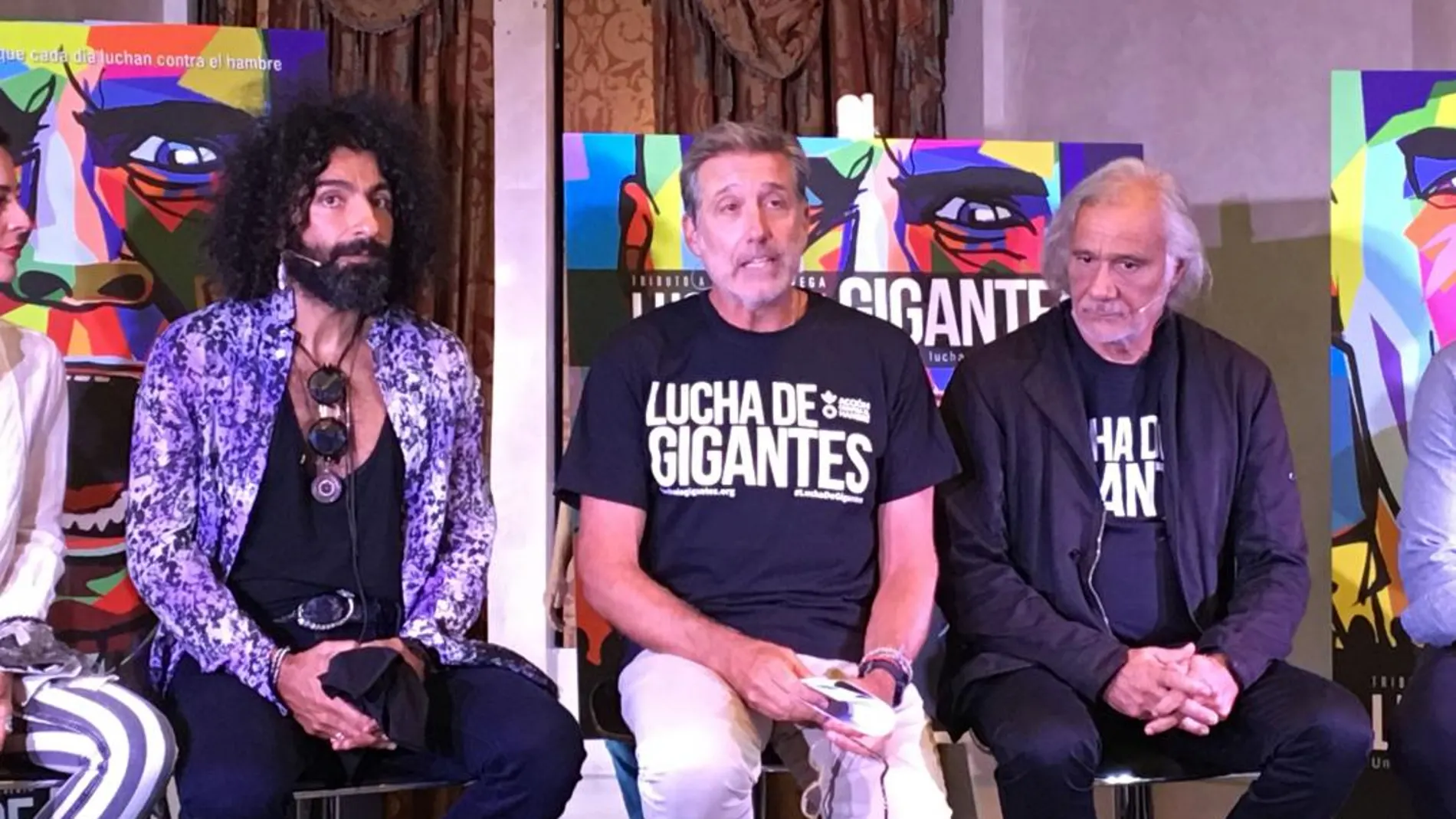 De izq. a dcha. Ara Malikian, Emilio Aragón y Alejandro Vega