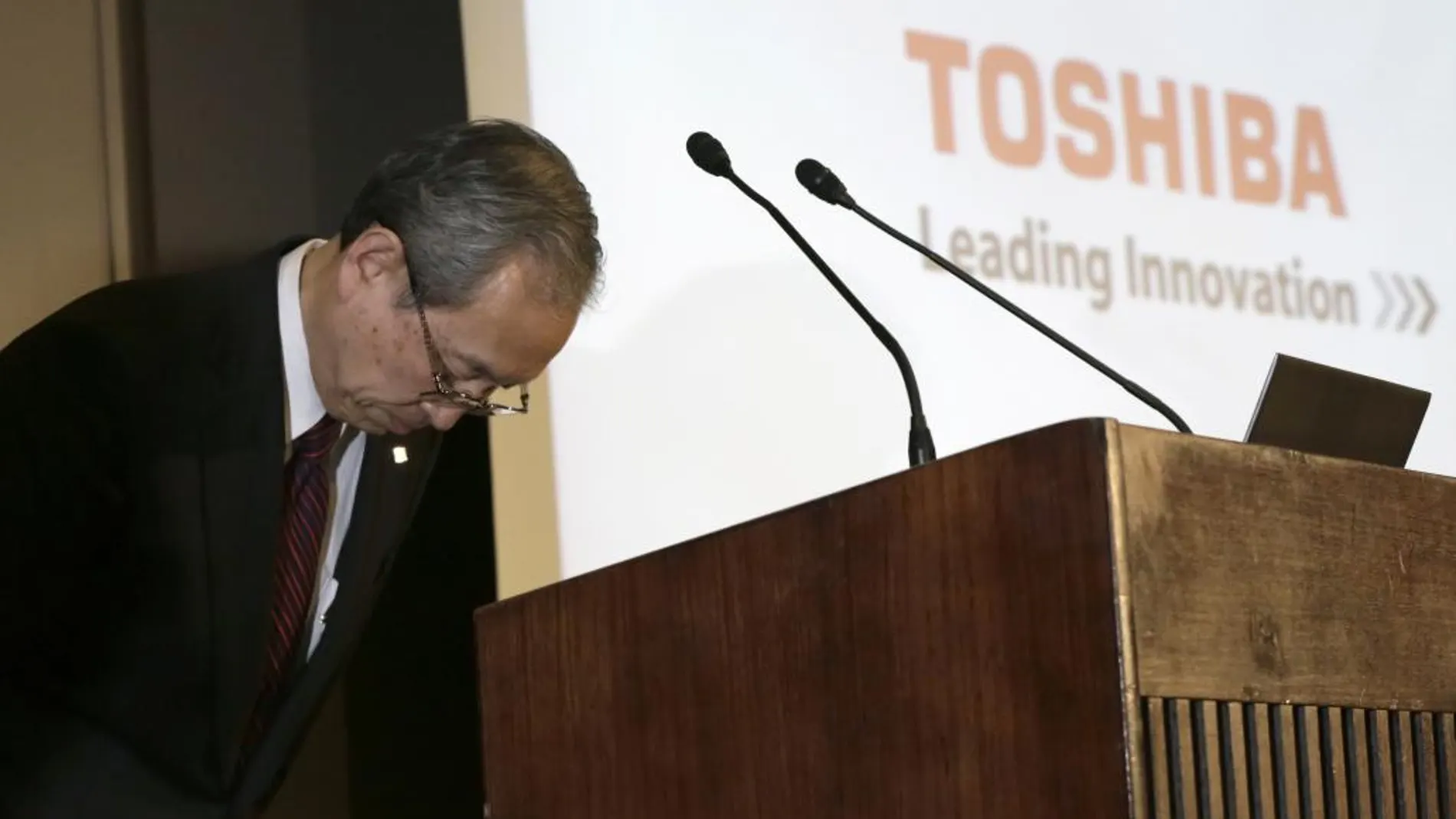 El presidente de Toshiba, Satoshi Tsunakawa.